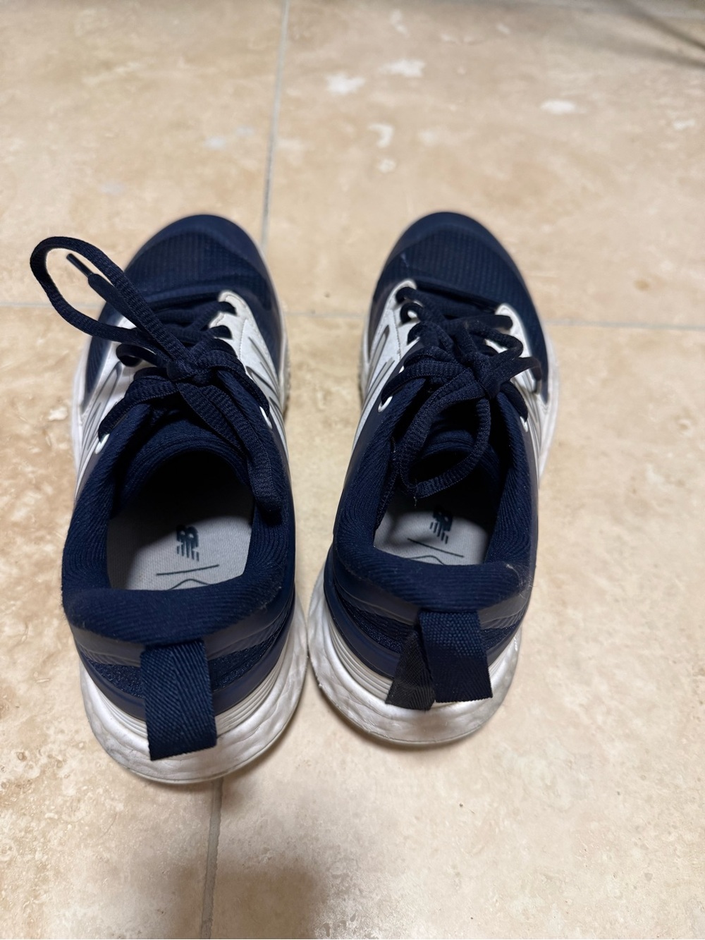 New Balance Baseball Turf Cleats Navy and White Track Spiked - For Turf - Picture 4 of 8
